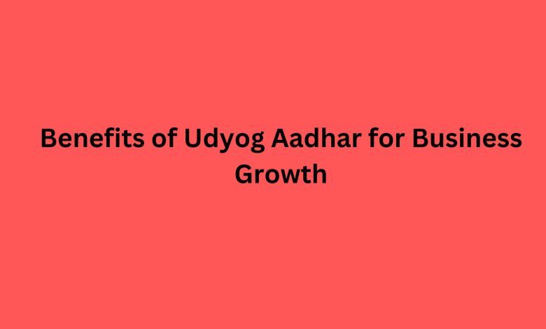 Benefits of Udyog Aadhar for Business Growth