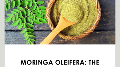 Moringa oleifera leaf powder