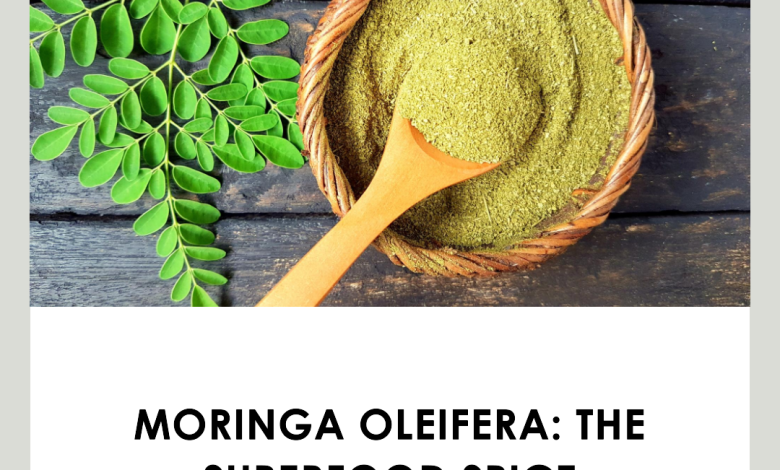 Moringa oleifera leaf powder