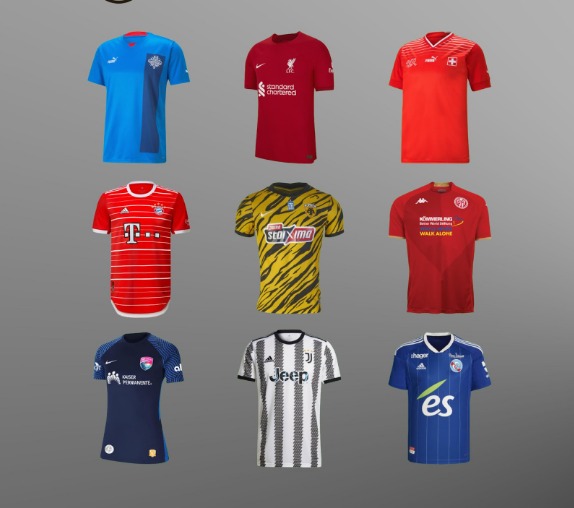 football kits for teams