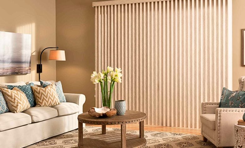 living room vertical blinds