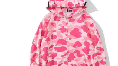 pink Bapesta hoodie