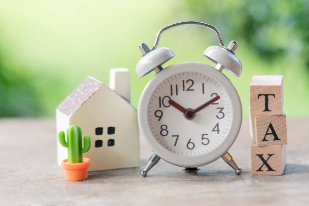 A clock and small House