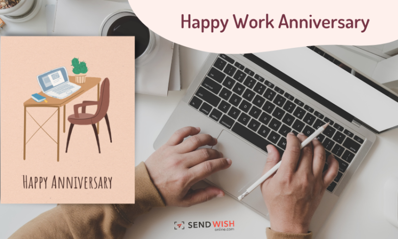 work anniversary cards