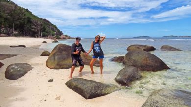 couple at La Digue Island