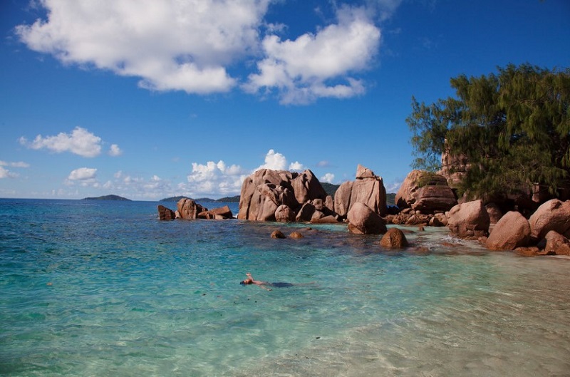 water activities at La Digue Island