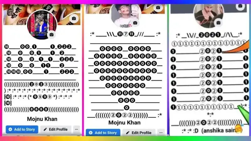 Facebook Emoji Name Symbol 2025 | 50+ Bubble Name for FB, sad status bangla