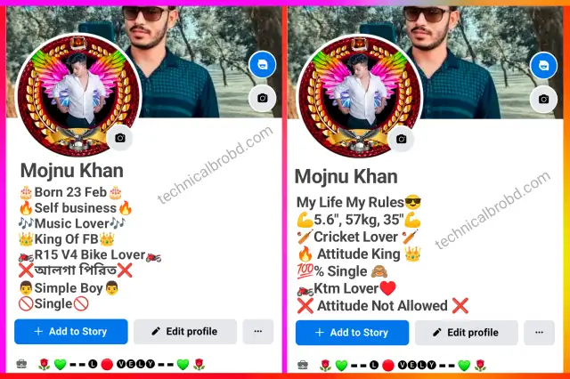 250+ Facebook Bio Attitude Boy (2025) || Facebook Bio For Boys, ইমোশনাল স্ট্যাটাস