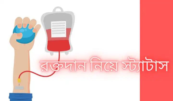 99+ রক্তদান নিয়ে স্ট্যাটাস / রক্তদান নিয়ে কিছু কথা, ছন্দ, উক্তি, অবাক করা ফেসবুক স্ট্যাটাস
