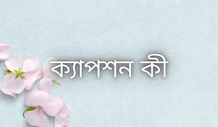 ক্যাপশন কী ? কিভাবে লেখে | What Is Caption, প্রেরণামূলক উক্তি