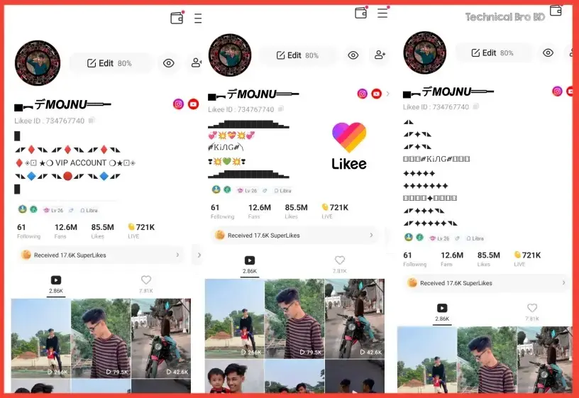 Likee vip account bio – Likee Vip bio and stylish Name, কষ্টের স্ট্যাটাস