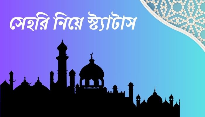 সেহরি নিয়ে স্ট্যাটাস, ফেসবুক পোস্ট ও ক্যাপশন, দৃষ্টিভঙ্গি নিয়ে উক্তি