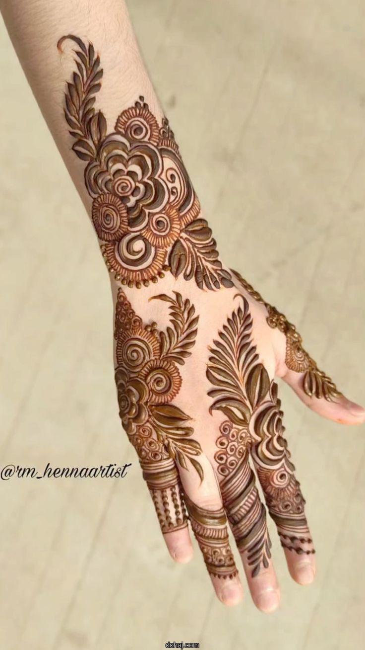 Arabic Floral Mehndi Design