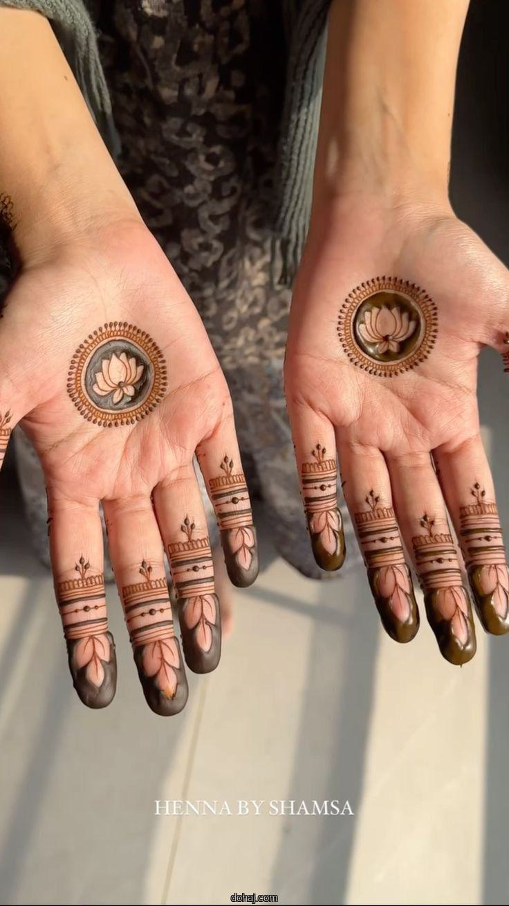 Arabic Instagram Stylish Royal Front Hand Mehndi Design