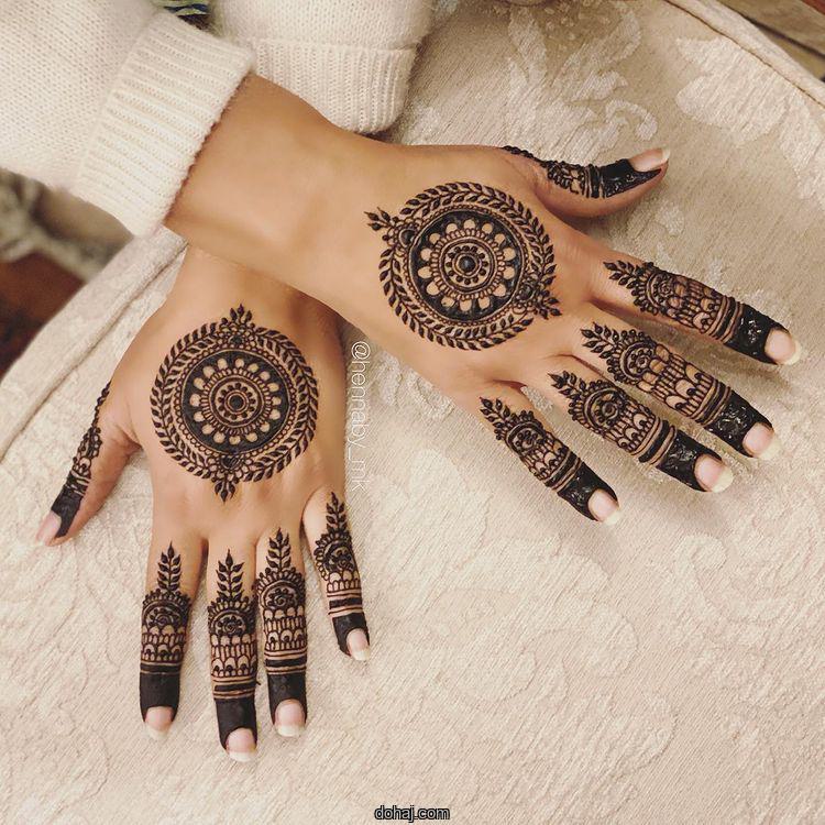 Arabic Mehndi Design Simple Front Hand