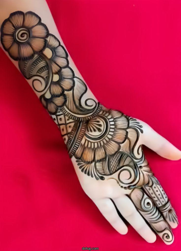 Arabic Simple Mehndi Design Pic