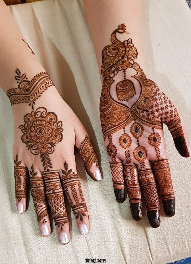 Bridal Mehndi Design Simple Front Hand