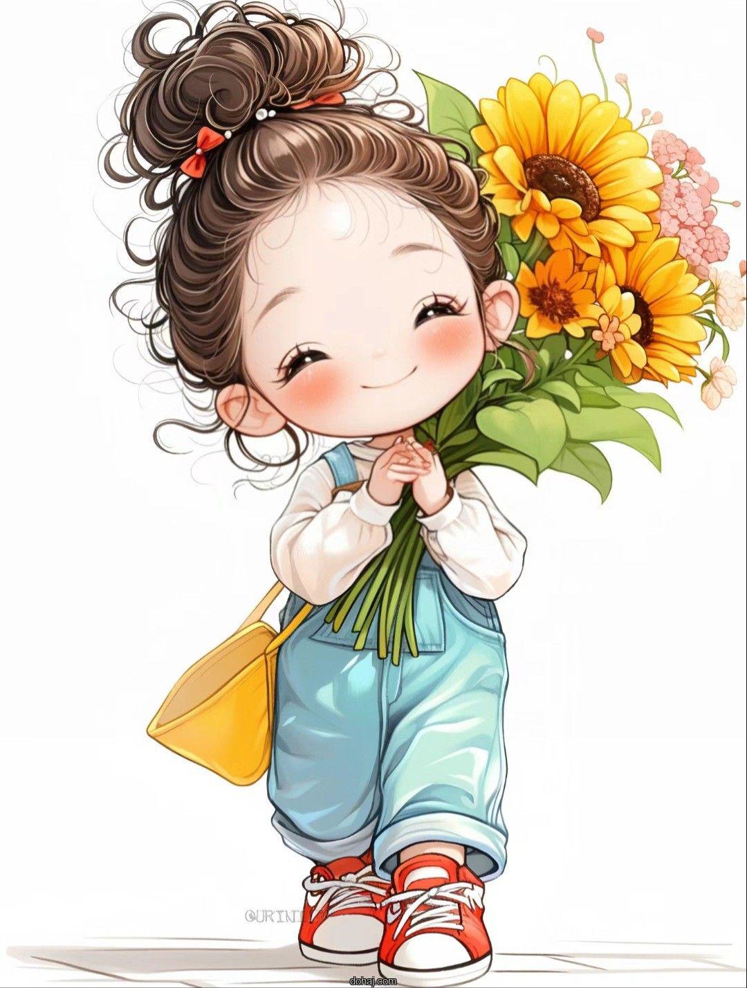 Color Pinterest Cute Girl Drawing