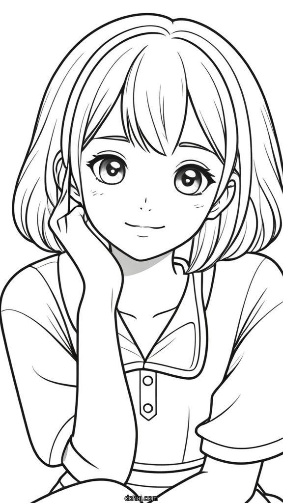 Cute Girl Art Drawing