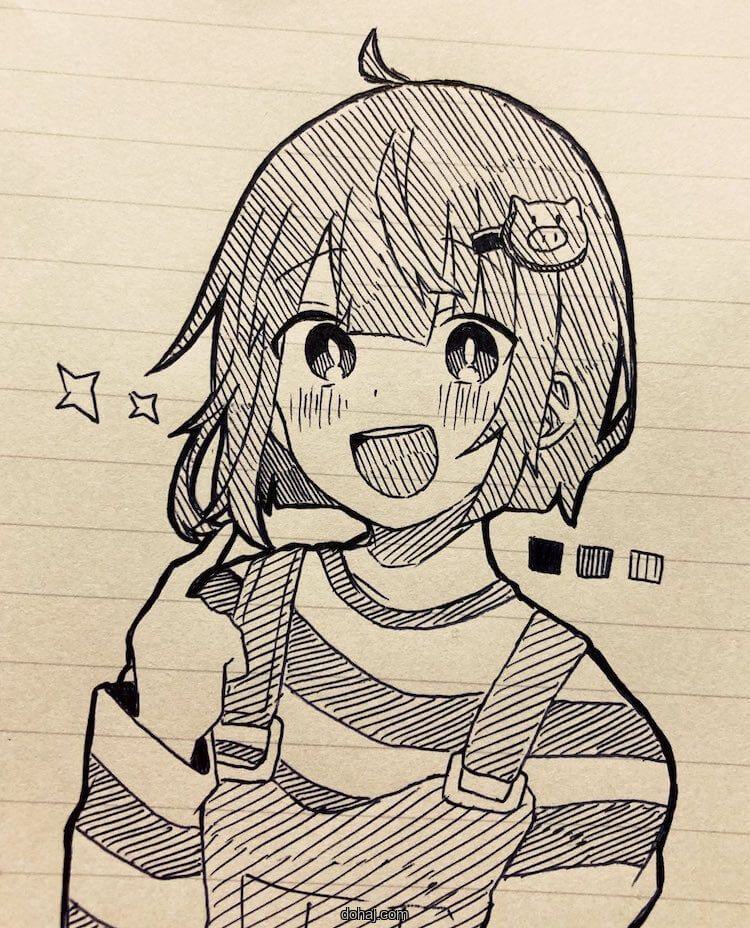 Easy Cute Girl Drawing