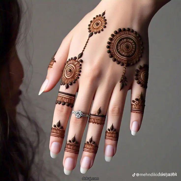 Easy Mehndi Design Back Hand