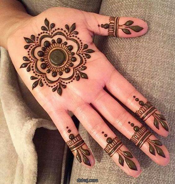 Easy Simple Circle Mehndi Design