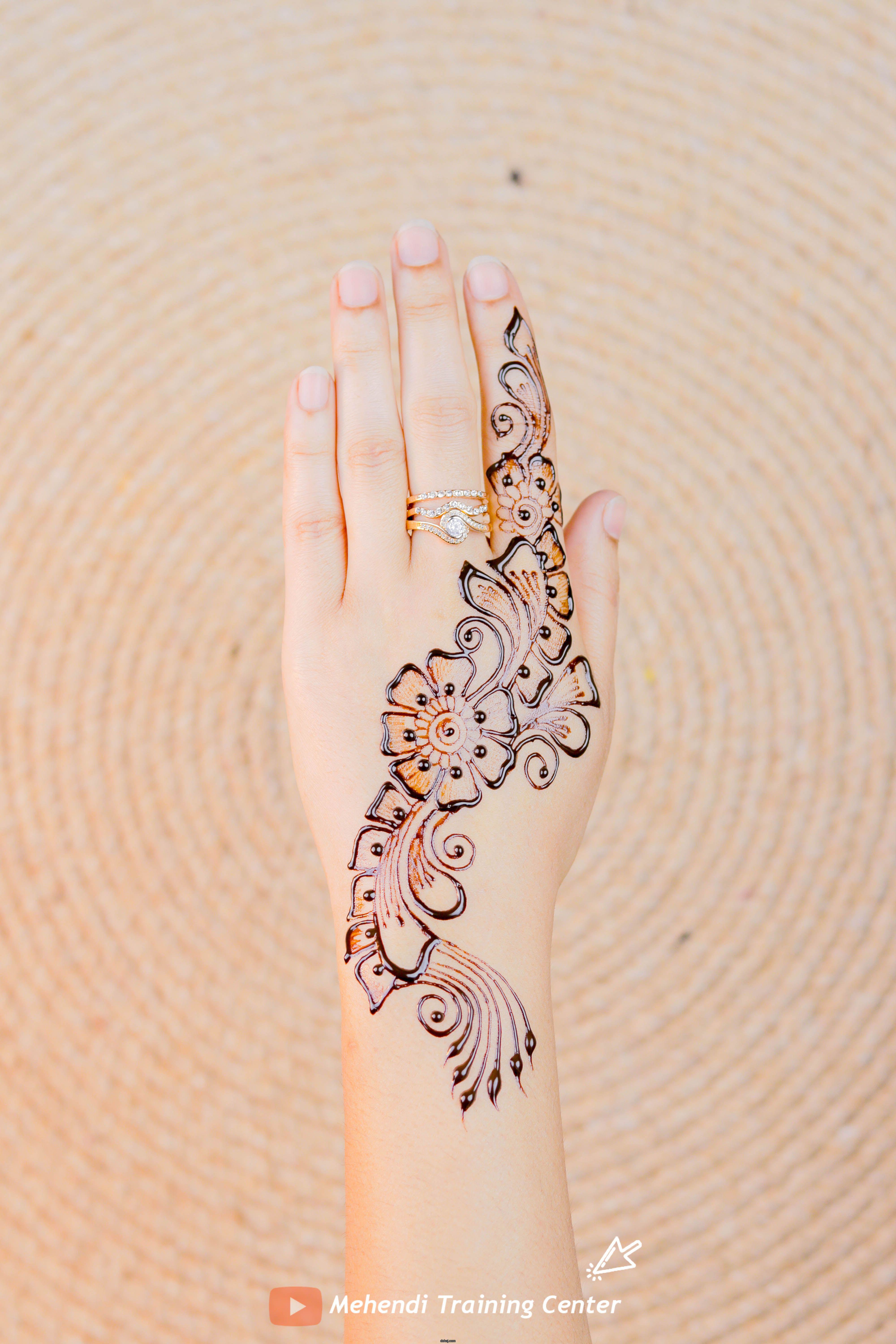 Easy Simple Finger Mehndi Design