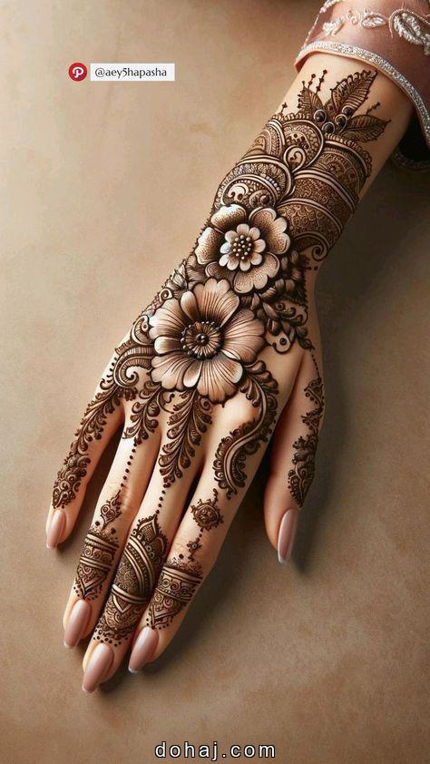 Flower Flower Mehandi Design Simple