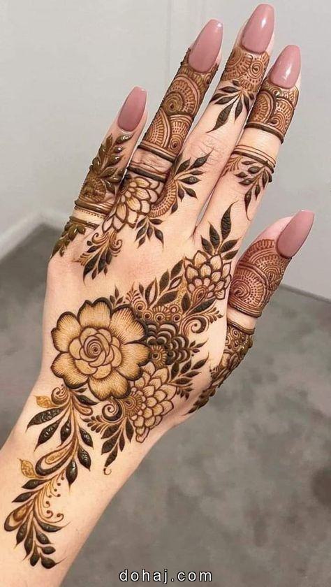 Flower Mehandi Design Simple