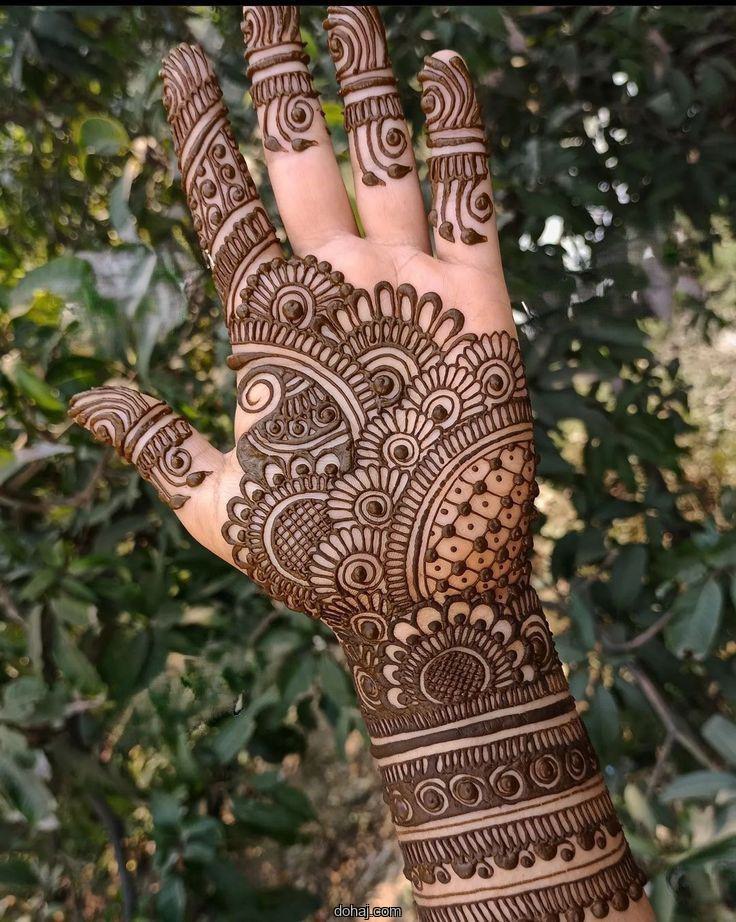 Front Hand Arabic Arabic Mehndi Design Front Hand