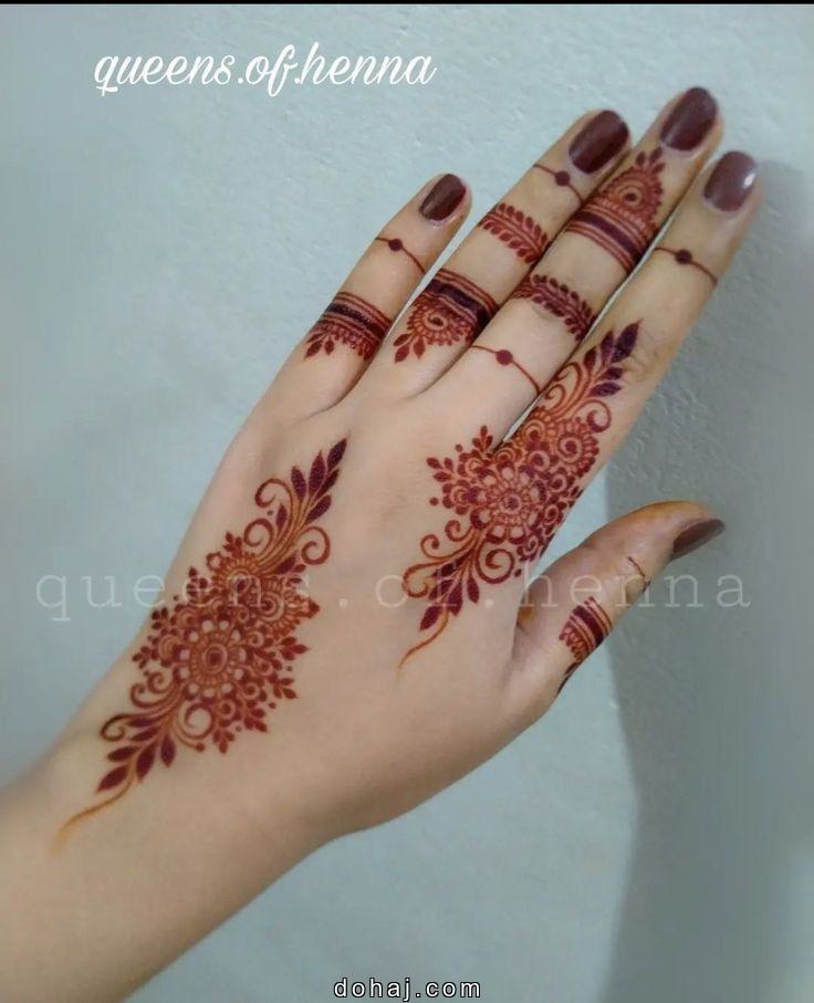 Front Hand Mehandi Design Simple