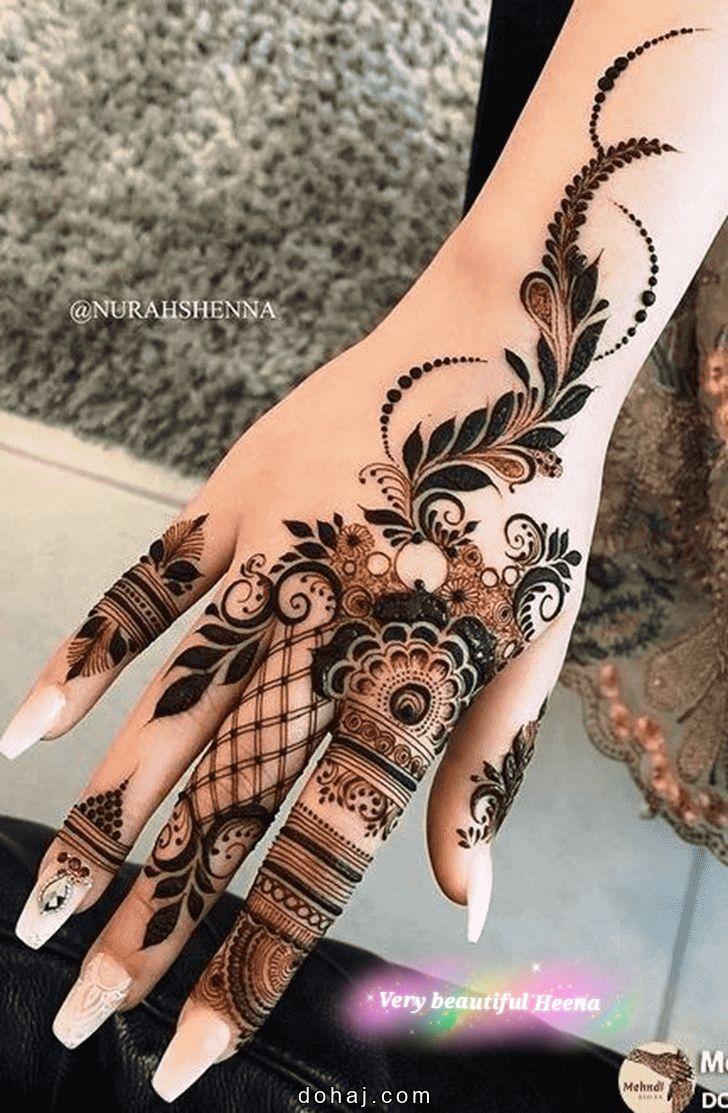 Front Hand Mehandi Design