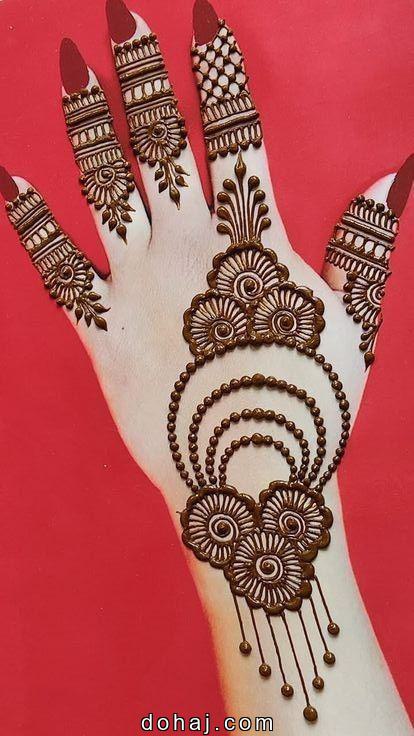 Front Hand Simple Mehandi Design