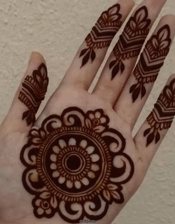 Front Hand Simple Mehndi Design Arabic