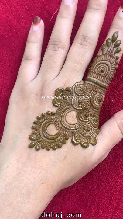 Heart Heart Mehandi Design Simple