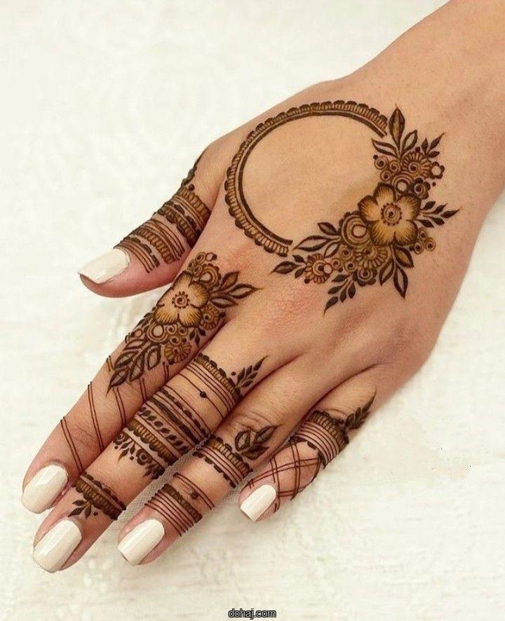 Lotus Flower Simple Lotus Mehndi Design