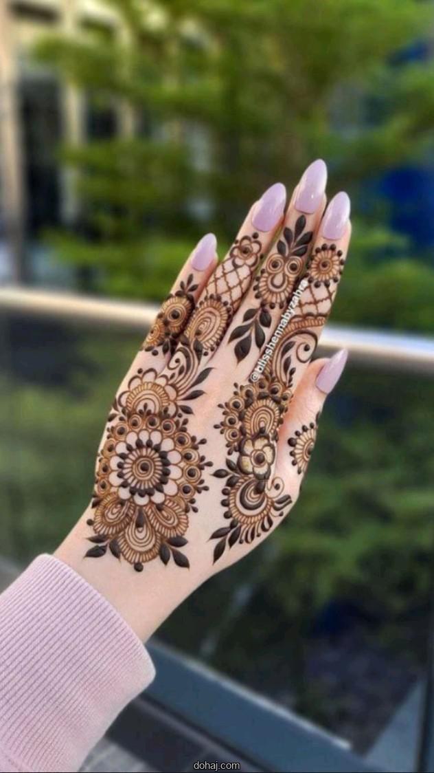 Lotus Mehndi Design Simple