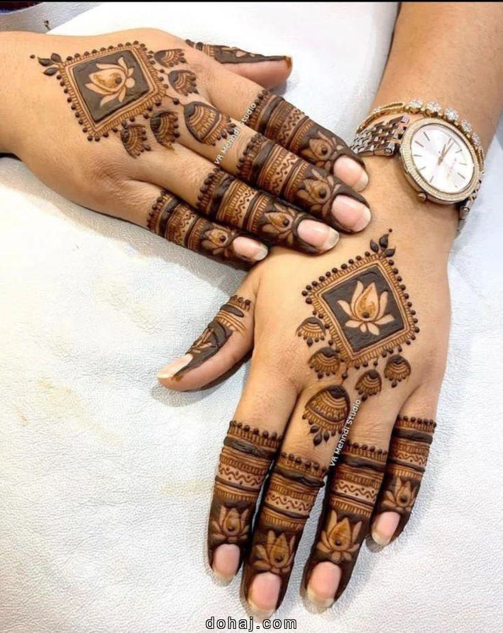 Mehandi Back Hand Design