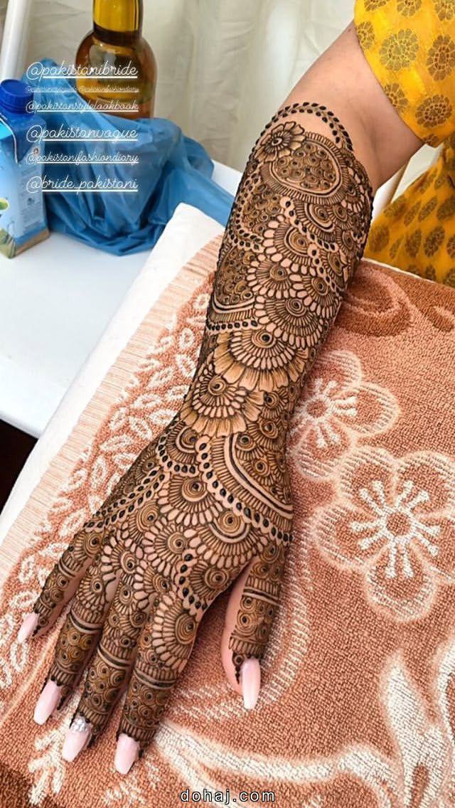 Mehandi Design Back Side Hand