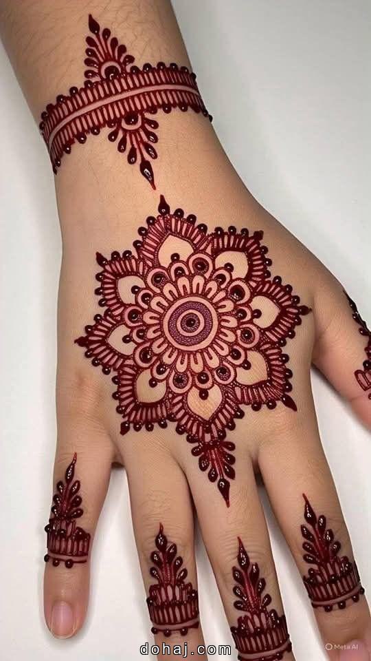 Mehandi Design Front Hand