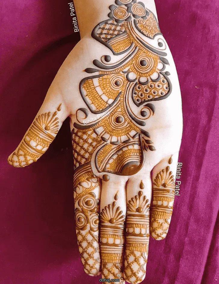 Mehandi Design Front Hand