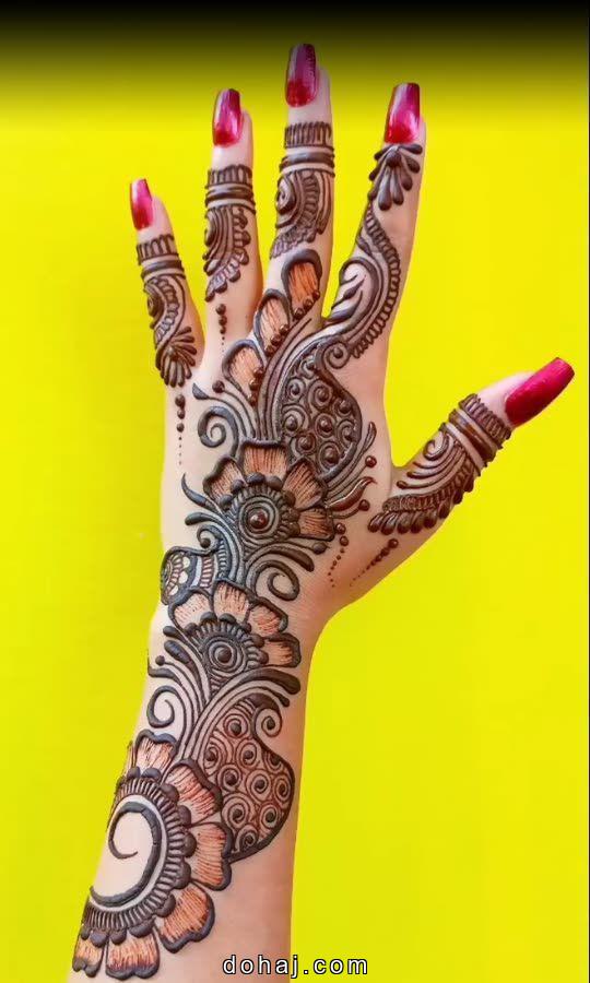 Mehandi Design In Front Hand