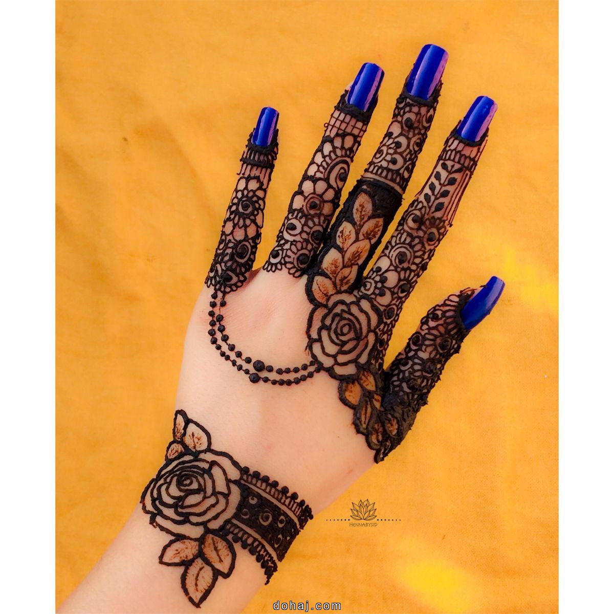 Mehandi Design On Back Hand