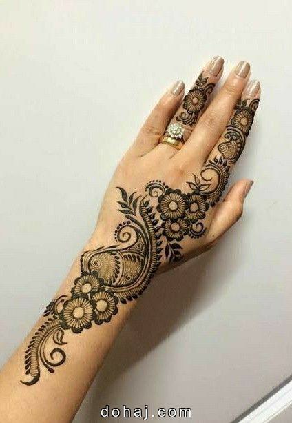 Mehandi Design Photo In Full Hand