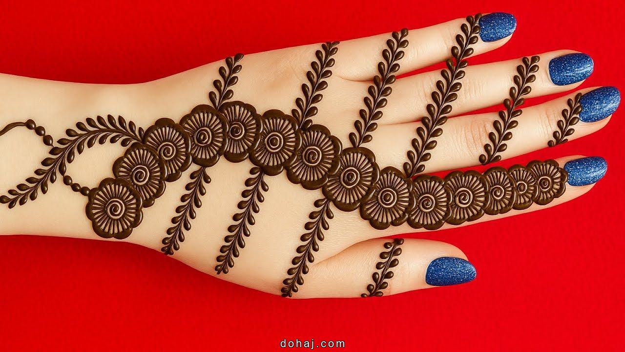 Mehandi Design Simple Back Hand