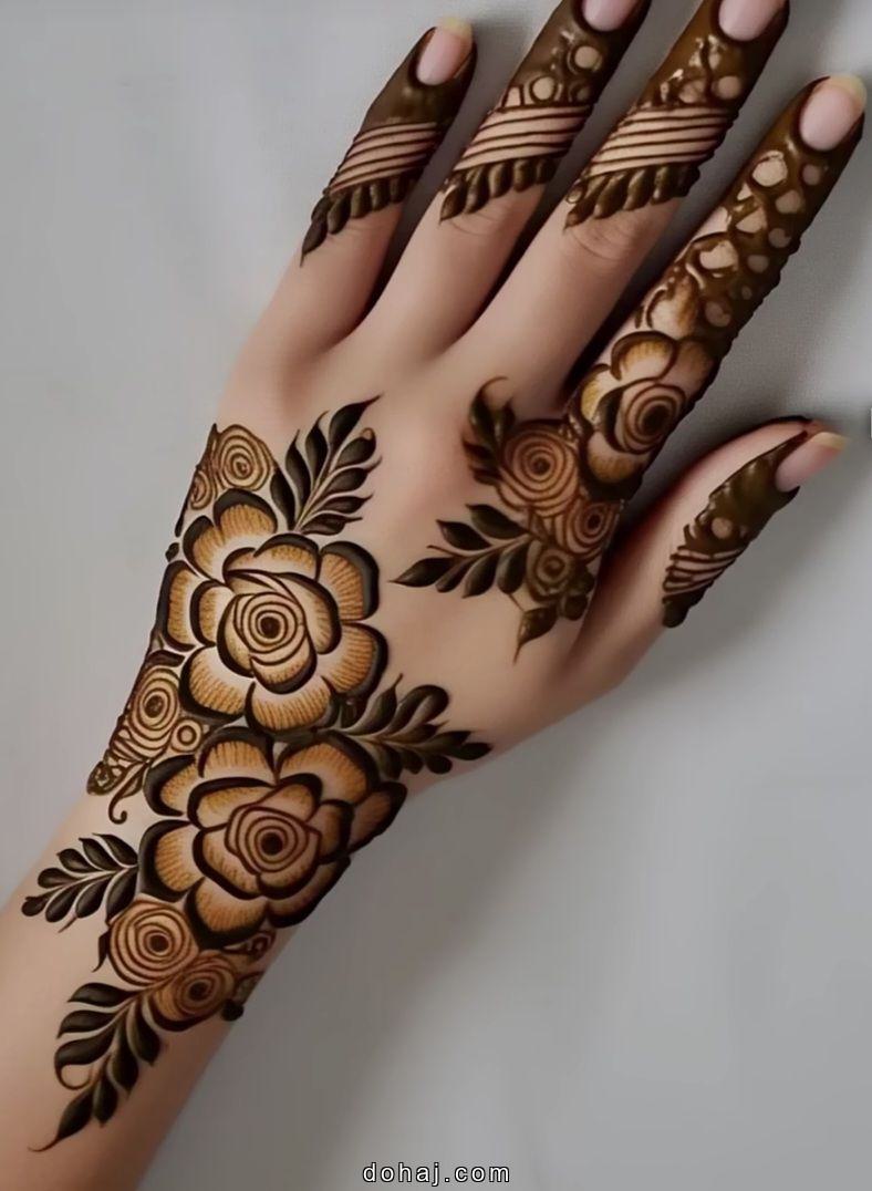 Mehandi Ka Design Back Side Simple