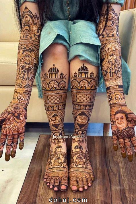 Mehandi Leg Design