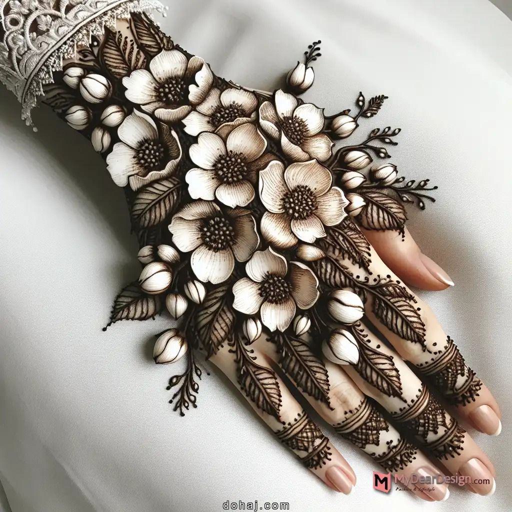 Pair Ki Mehandi Ki Design Simple