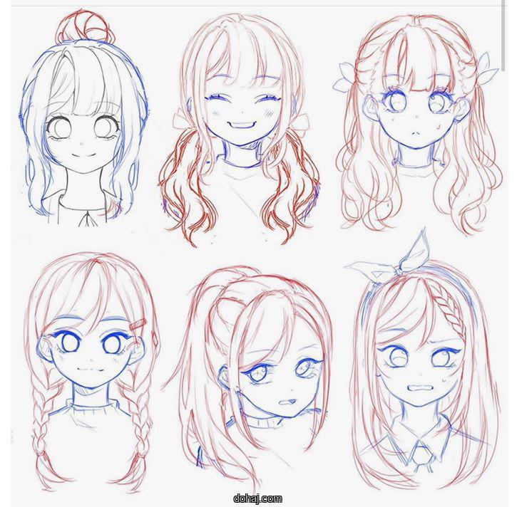 Pencil Easy Cute Anime Girl Drawing