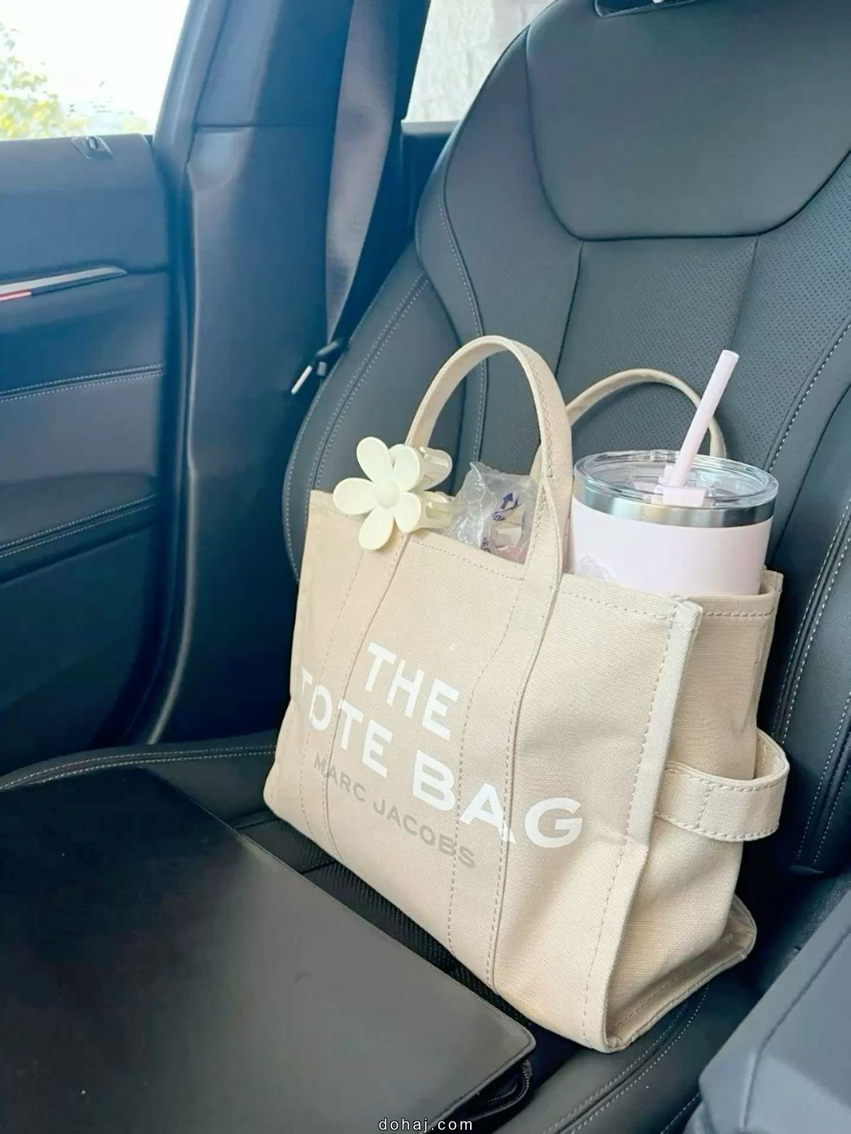 Red Leather Tote Bag